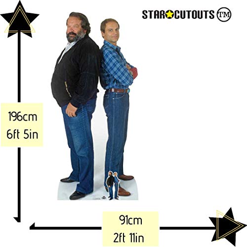 Star Cutouts CS797 Bud Spencer (Carlo Pedersoli) Terence Hill (Mario Girotti) - Recorte de cartón de tamaño doble para fans, fiestas y eventos, multicolor