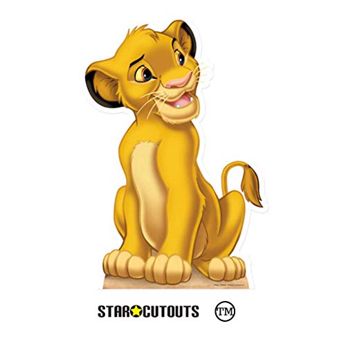 Star Cutouts Ltd SC1625 Simba Cub - Figura decorativa (cartón, para fanáticos y fiestas de animales)