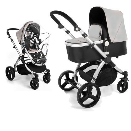 Star Ibaby Neo 3 - Cochecito de Bebé, Gris/Negro - Nuevo modelo con silla homologada hasta 22 kg