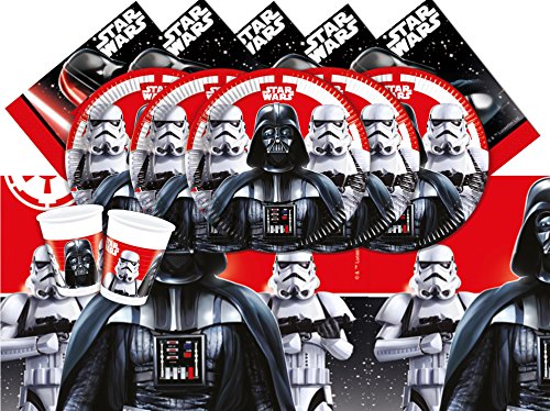 Star Wars Classic- Star Wars Juego de vajilla para 8 personas, Multicolor (Procos Partyware 17212)