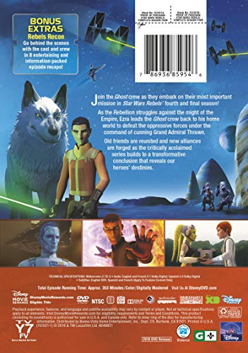 Star Wars Rebels: Complete Season 4 (3 Dvd) [Edizione: Stati Uniti] [Italia]