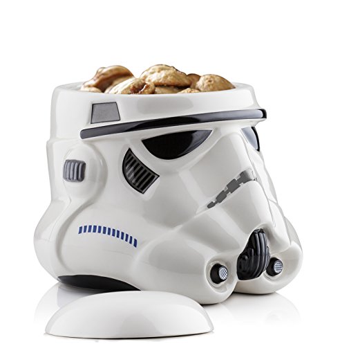 Star Wars - Tarro de galletas de cerámica Stormtrooper con tapa