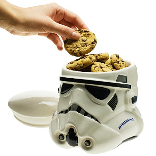 Star Wars - Tarro de galletas de cerámica Stormtrooper con tapa