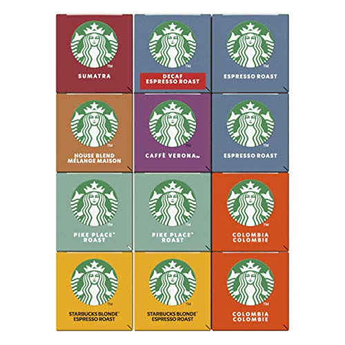 Starbucks By Nespresso Variety Pack, 12 X Tubos De 10 Cápsulas De Café, 8 sabores