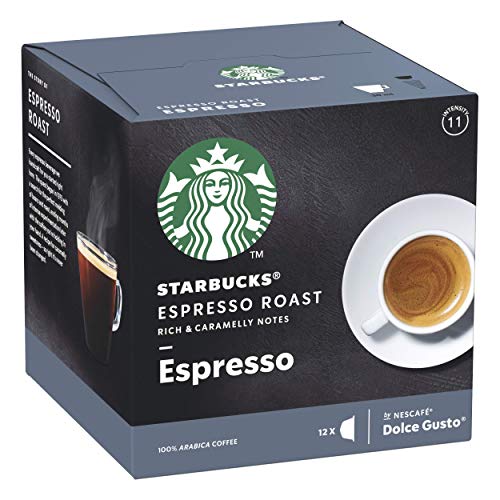 STARBUCKS Espresso Roast De Nescafe Dolce Gusto Cápsulas De Café De Tostado Intenso, 6 X Caja De 12 Unidades