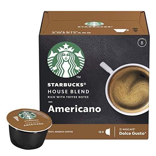 STARBUCKS House Blend de NESCAFÉ Dolce Gusto Cápsulas De Café De Tostado Medio, 6 X Caja De 12 Unidades