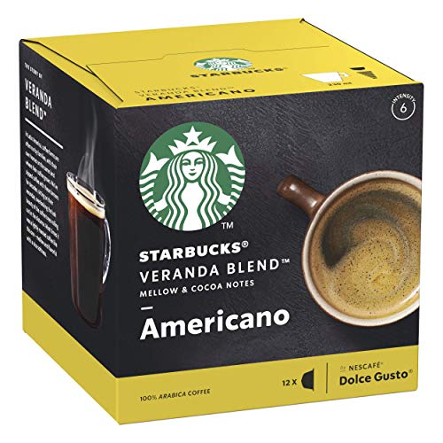 STARBUCKS Veranda Blend De Nescafe Dolce Gusto Cápsulas De Café De Tostado Suave, 6 X Caja De 12 Unidades