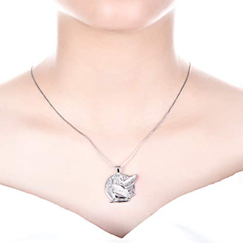 Starchenie Collar Egipcia Diosa Isis Plata de ley 925 Colgante para Mujer