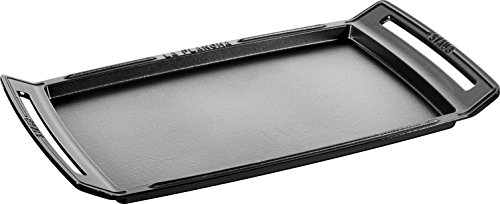 Staub 40509-340-0 - Plancha de hierro fundido, 38 cm, color negro