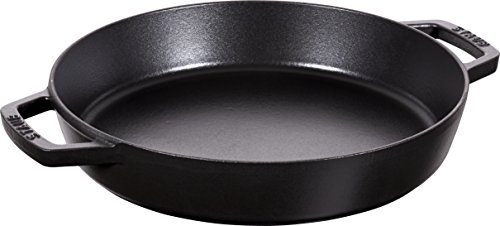 STAUB 40511 073 0 sartén con Dos Asas, de Hierro Fundido, Negro, 34 cm