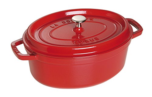 STAUB Cocotte Ovalada, Hierro Fundido, Cereza, 27 cm