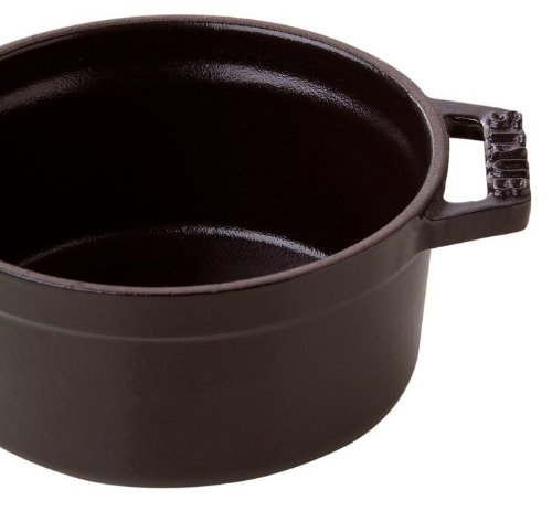 STAUB Cocotte Redonda, Hierro Fundido, Negro Mate, 16 cm