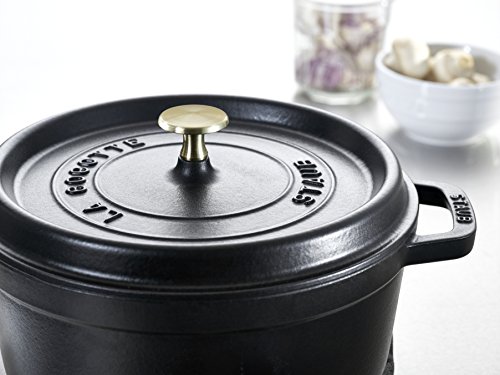 STAUB Cocotte Redonda, Hierro Fundido, Negro Mate, 16 cm