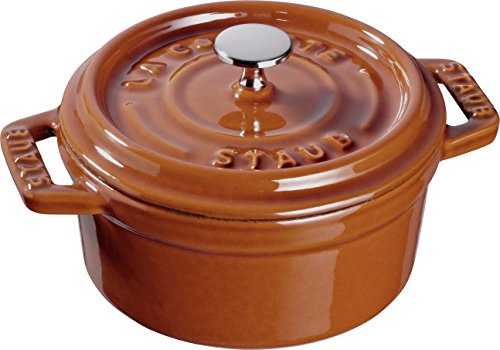 STAUB Polvo 40511 – 365 – 0 Mini de Cocotte, Hierro Fundido, Canela, 10 cm