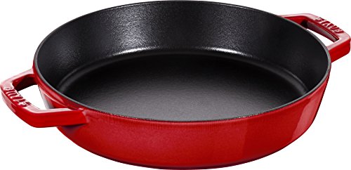 STAUB Sartén con Dos Asas 40511-519-0, Hierro Fundido, Color Rojo, 34 cm