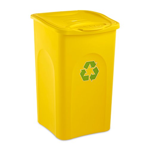 Stefanplast – Cubo de Basura, 50 L, Color Amarillo