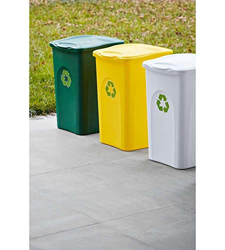 Stefanplast – Cubo de Basura, 50 L, Color Amarillo