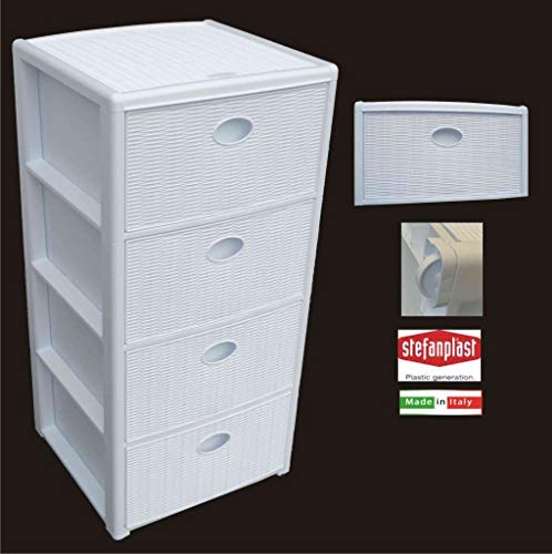 Stefanplast Elegance cajonera 4 cajones, blanco