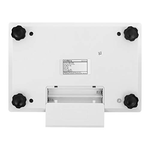 Steinberg Systems Balanza de precisión Báscula digital SBS-LW-7500A (7500 g, Precisión 0,1 g, 4 Funciones, cambio de unidad, 18 x 18cm, Pantalla LCD) Blanca