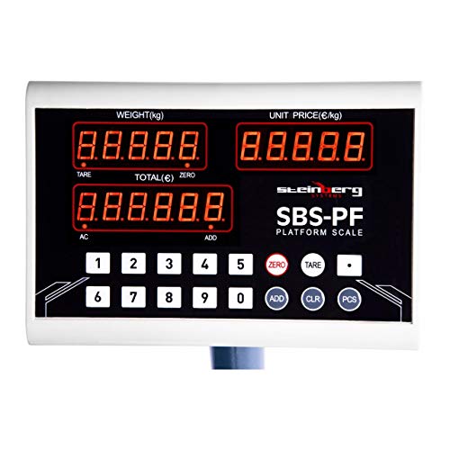 Steinberg Systems -SBS-PF-100A8 - Balanza de plataforma - 100 kg / 10 g - plegable - función precio - DEL - Envío incluído