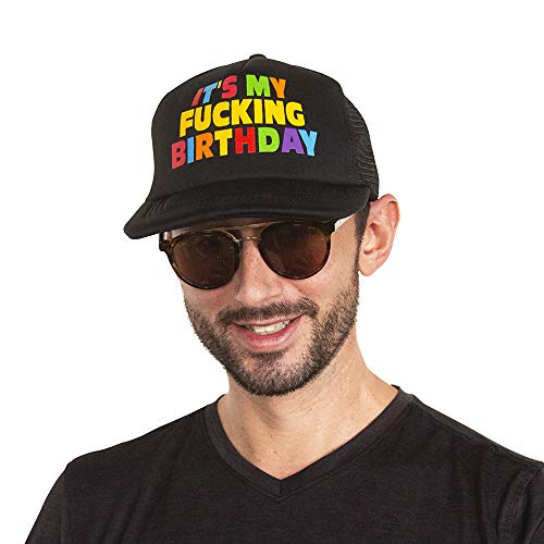 Sterling James Co. Gorra Divertida de Cumpleaños It's My F*cking Birthday (Es Mi P*** Cumpleaños) – Decoraciones y Artículos para Celebraciones de 21, 30, 40 y 50 Años