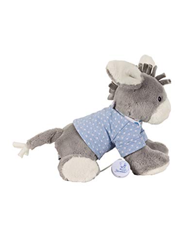 Sterntaler Peluche Musical Emmi el Burro, Mecanismo Musical Intercambiable, Tamaño: M, Gris/Azul