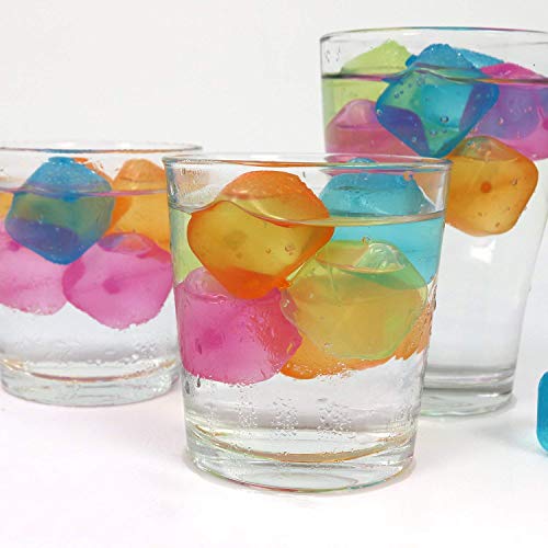 St@llion - Cubos de hielo reutilizables de plástico para enfriar sin BPA, para bebidas de whisky, zumo, refrescos, agua, ideal para barbacoas de verano (rosa)