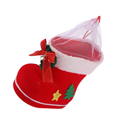 STOBOK 2 Piezas de Moda Creativa Bolsa Media de Navidad Calcetines de Caramelo Calcetines Colgantes para decoración de Navidad Fiesta de niños