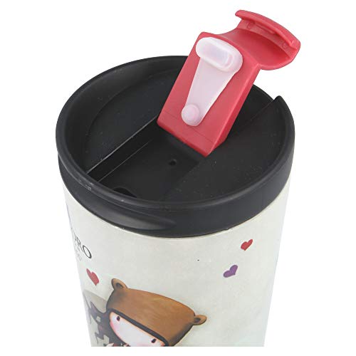 Stor GORJUSS | Termo Café para Llevar - Taza Termica de Viaje Acero Inoxidable 425 ml | Vaso Hermetico para Te o Café sin BPA con Tapa Antigoteo