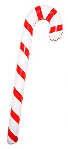 Storm&Lighthouse Bastón de Caramelo Inflable de Navidad (90cm) - Decoracion Fiesta de Navidad / Accesorio de Disfraces