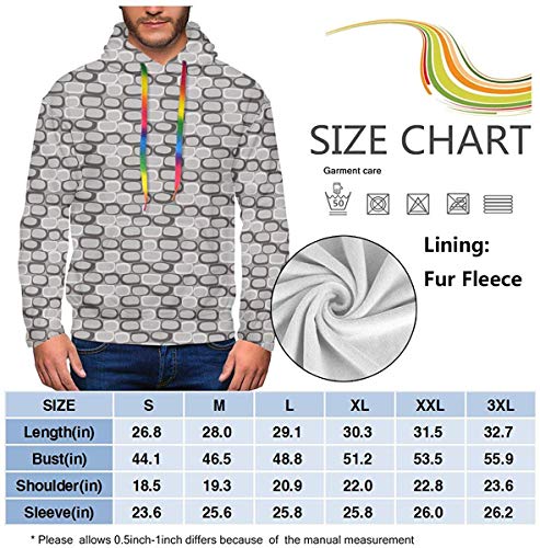 Sudadera con Capucha para Hombre Thicken Fluff, Sudadera con Piedras Cubiertas de Musgo Rock Formation Forest Peaceful Meditation Theme