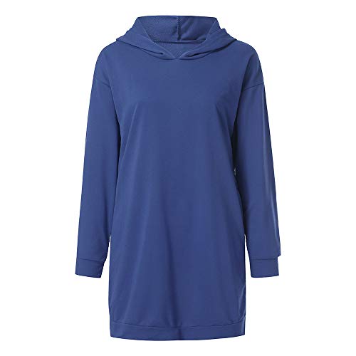 Sudaderas con Capucha Pullover Tumblr Largas Deportiva Negro Invierno para Mujer,PAOLIAN Jerséis Vestido Sexy Tallas Grandes Anchas Camisetas Manga Largas Rebajas Señora otoño Suelto