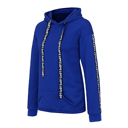 Sudaderas con Capucha Tumblr Cortas Pullover Anchas Deportiva Invierno para Mujer,PAOLIAN Sudaderas Estampado Alfabeto Camisetas Manga Largas Rebajas Tallas Grandes Señora otoño Tops