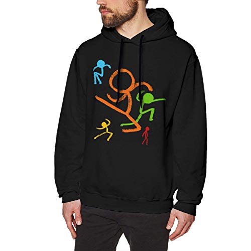 Sudaderas de Hombre Five Stick Figures Alan Becker Man'S Hoodie Sweater Fashion Classic Long Sleeve Top Hoodies Hooded Sweatshirt Casual Top