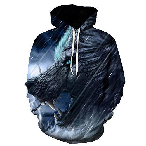 Sudaderas Sudadera Otoño Invierno Hombre de Manga Larga, Jerseys Gracioso Chándal ImpresiónPareja de impresión Digital 3D suelta-Y-5126_6XL