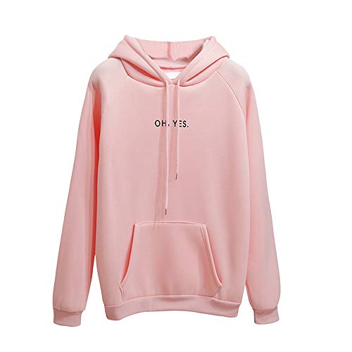 Sudaderas Tumblr Cortas con Capucha Deportiva Invierno para Mujer,PAOLIAN Sudaderas Estampado Alfabeto Cordón Rebajas otoño Señora Adolescentes Chica Primavera