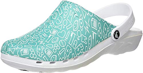 Suecos Oden Print, Zuecos de Trabajo, Unisex Adulto, Multicolor 21, 36 EU