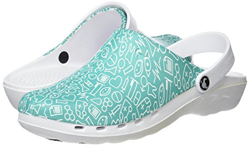 Suecos Oden Print, Zuecos de Trabajo, Unisex Adulto, Multicolor 21, 36 EU