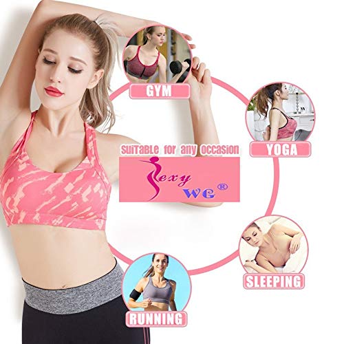 Sujetador Deportivo Mujer Sujetadores De Yoga Mujeres Sujetador Deportivo con Tiras Wirefree Sexy Work Gym Shirt Crop Push Up Brassiere Acolchado Camuflaje Print Sport Tops M Camouflagerosered