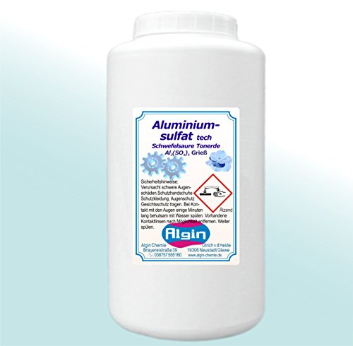 Sulfato de Aluminio 1 kg Tech Hortensias Azaleen Flores Azul Aislante Sal Flockungsmittel