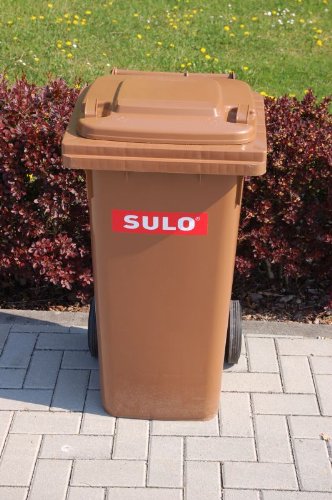 Sulo - Contenedor de basura (240 L), color marrón