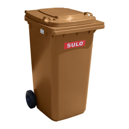 Sulo - Contenedor de basura (240 L), color marrón