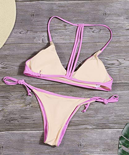 Summer   Swimwear Women Bikini Pads Traje de baño Top Mujeres Traje de baño Bikini Set Traje de baño, Sandía Rojo, L