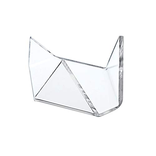 SUMNACON - Soporte de exhibición de acrílico transparente con forma de triángulo para roca mineral y ágata fósil, tamaño grande