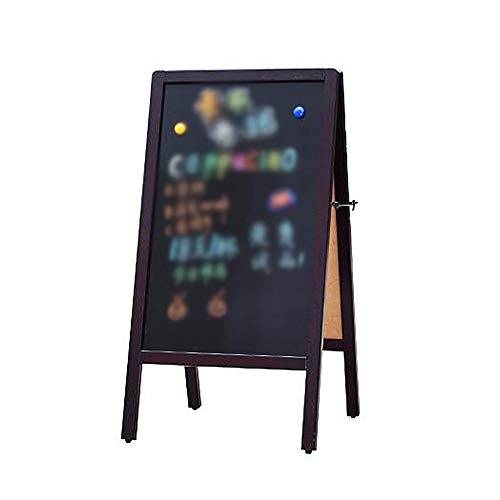 Sunferkyh Pizarra A-Frame Muestra Muestras Placa De Pavimento De La Acera Sándwich For Bar-cafetería Adecuado para El Hogar Y La Escuela (Color : As Shown, Size : 52x100cm)