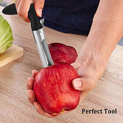 SUQ Apple Corer, Descorazonador Manzana con Hoja Afilada Acero Inoxidable Resistente óxido Grado alimenticio, Mango ergonómico Antideslizante para hogar y la Cocina， Quitar Peras ，Otras Frutas