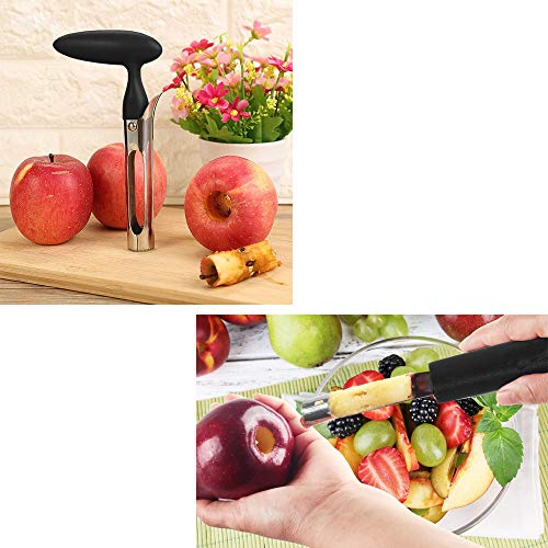 SUQ Apple Corer, Descorazonador Manzana con Hoja Afilada Acero Inoxidable Resistente óxido Grado alimenticio, Mango ergonómico Antideslizante para hogar y la Cocina， Quitar Peras ，Otras Frutas