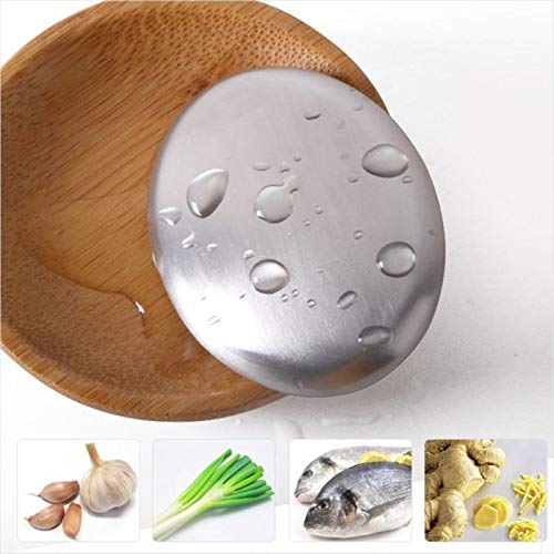 SUQIAOQIAO 3PC Milagro De Acero Inoxidable De Limpieza Jabón, Jabón De Mano para Quitar El Olor A Pescado Y Ajo