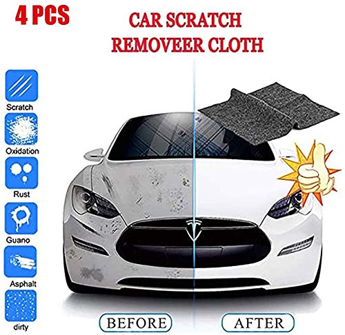 Surfilter 6PCS Nano Magic Car Scratch Remover Paño, Paño de Pulido para reparación de rayones, Reparación de rayones leves en la Superficie del automóvil para el Cuidado del automóvil, 4PCS