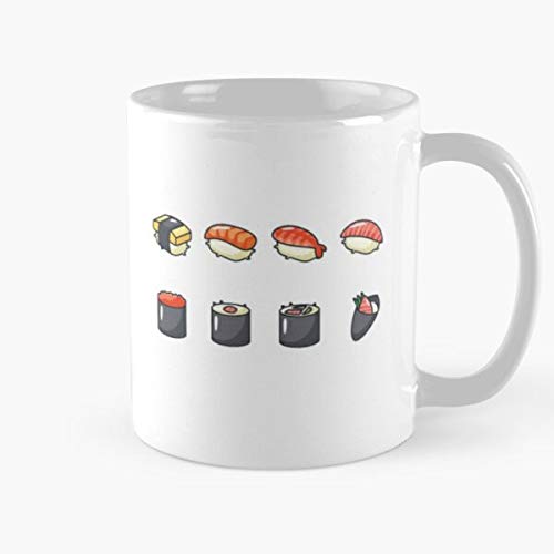 Sushi Lovers Classic Mugh - 11 Ounces Funny Coffee Mug Gag Gift.the Best Gift For Holidays.